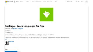 
                            6. Get Duolingo - Learn Languages for Free - Microsoft Store
