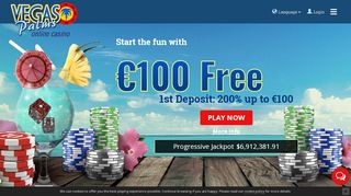 
                            4. Get €100 free at Vegas Palms Online Casino