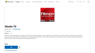 
                            3. Get FilmOn TV - Microsoft Store