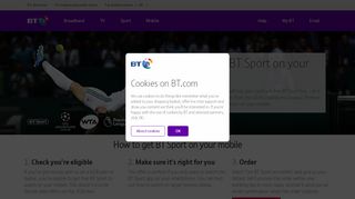 
                            2. Get Free BT Sport on Your Mobile | BT Mobile - BT.com