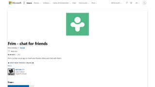 
                            5. Get Frim - chat for friends - Microsoft Store