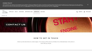 
                            9. Get In Touch | Contact Us | Jaguar | Your questions answered