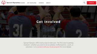 
                            4. Get Involved - Special Olympics