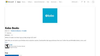 
                            8. Get Kobo Books - Microsoft Store