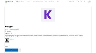 
                            9. Get Kortext - Microsoft Store