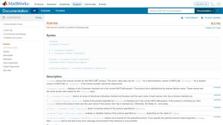 
                            8. Get license number or perform licensing task - MATLAB license