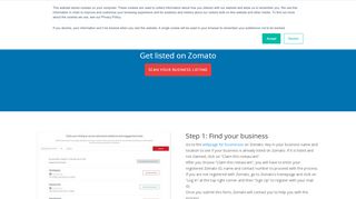 
                            6. Get listed on Zomato | Synup