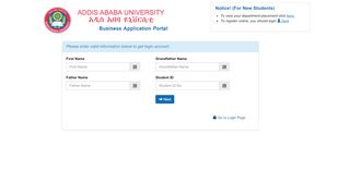 
                            4. Get Login Account | AAU Portal