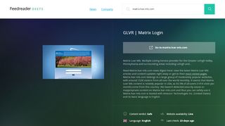 
                            7. Get Matrix.lvar-mls.com news - GLVR | Matrix Login
