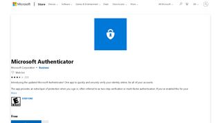 
                            1. Get Microsoft Authenticator - Microsoft Store