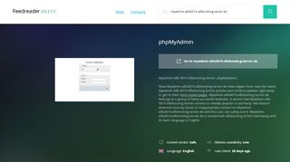 
                            5. Get Myadmin-alfa3019.alfahosting-server.de news - PhpMyAdmin