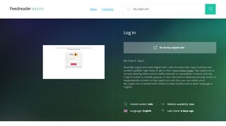 
                            2. Get My.copy9.com news - Log in - Deets Feedreader