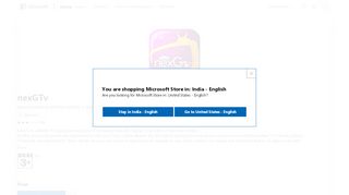 
                            6. Get nexGTv - Microsoft Store en-IN