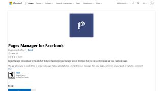 
                            6. Get Pages Manager for Facebook - Microsoft Store