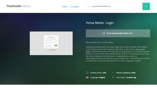 
                            6. Get Pensamedia.sumhr.com news - Pensa Media : Login