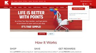 
                            2. Get Points on Purchases - Kmart