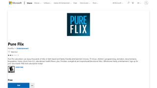 
                            6. Get Pure Flix - Microsoft Store
