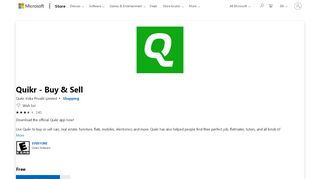 
                            10. Get Quikr - Buy & Sell - Microsoft Store