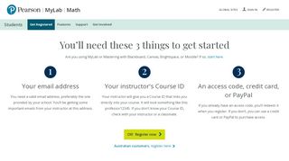 
                            10. Get Registered | Students | MyLab Math | Pearson