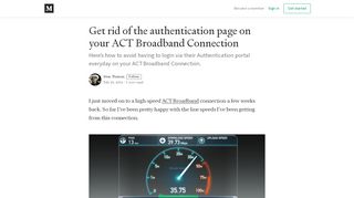 
                            8. Get rid of the authentication page on your ACT Broadband ...