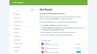 
                            6. Get Social | Learn Jetpack