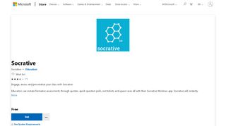 
                            7. Get Socrative - Microsoft Store