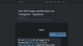 
                            5. Get SSH login notification on Telegram - 8192.one