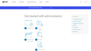 
                            9. Get started with administration—ArcGIS Online Help | ArcGIS