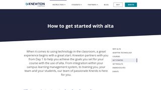 
                            6. Get started with alta - Knewton