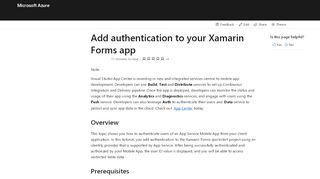 
                            7. Get Started with authentication for Mobile Apps in Xamarin ...