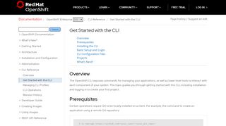 
                            10. Get Started with the CLI | CLI Reference | OpenShift Enterprise 3.0