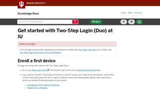 
                            6. Get started with Two-Step Login (Duo) at IU