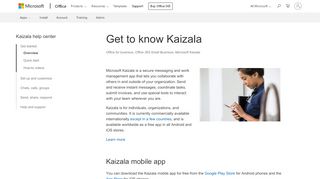 
                            3. Get to know Kaizala - Office 365