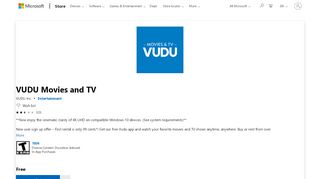 
                            8. Get VUDU Movies and TV - Microsoft Store