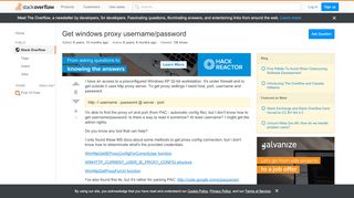 
                            3. Get windows proxy username/password - Stack …