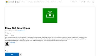 
                            3. Get Xbox 360 SmartGlass - Microsoft Store