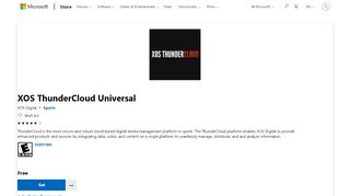 
                            10. Get XOS ThunderCloud Universal - Microsoft Store