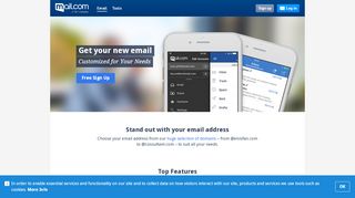 
                            7. Get your new email - Register today at mail.com