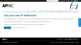 
                            3. Get your own IP Addresses | APNIC