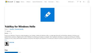 
                            4. Get YubiKey for Windows Hello - Microsoft Store