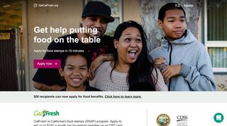
                            2. GetCalFresh.org: Apply for California Food Stamps Online