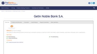 
                            3. Getin Noble Bank S.A. (Poland) - Bank Profile