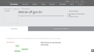 
                            6. getran.detran.df.gov.br - Domain - McAfee Labs …