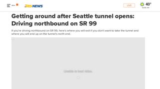 
                            4. Getting around after Seattle tunnel opens: Driving northbound on SR 99