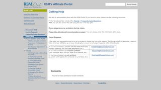 
                            6. Getting Help - RSM's Affiliate Portal