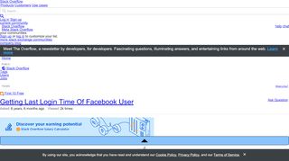 
                            4. Getting Last Login Time Of Facebook User - Stack …