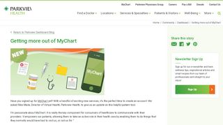 
                            4. Getting more out of MyChart - Parkview Health