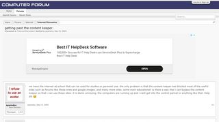 
                            5. getting past the content keeper. - Computer Forum