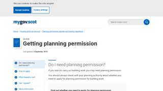 
                            7. Getting planning permission - mygov.scot