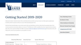
                            6. Getting Started 2019-2020 - St. Francis Xavier Catholic School System